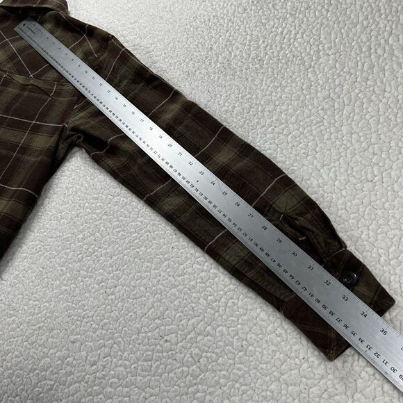 DC Plaid Flannel Shacket Men’s M Brown Green Heavyweight Skate Streetwear Y2K - Picture 9 of 9